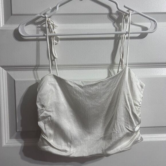 Zara Silk Crop Top - Picture 1 of 3